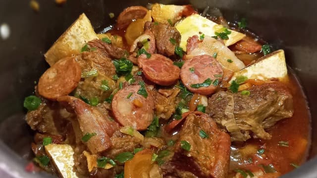 Costela com Linguiça na Panela de Pressão